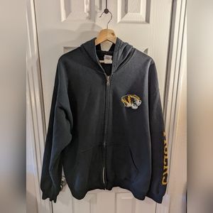 Gildan Mizzou Tigers Black Hoodie XL No Lace